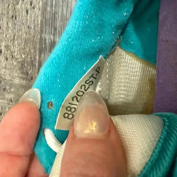 Vintage Nike 1970 Teal Purple Leather Women's Sneakers Size 6.5 KOREA Cycling - Picture 8 of 11